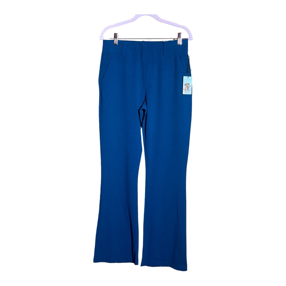 SINCERELY JULES Blue Micro Flare Trousers M NWT
